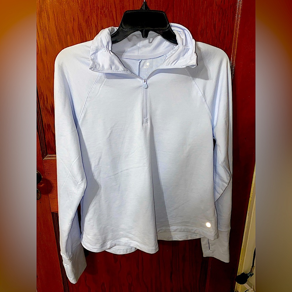 Apana Light Blue Quarter Zip Pullover